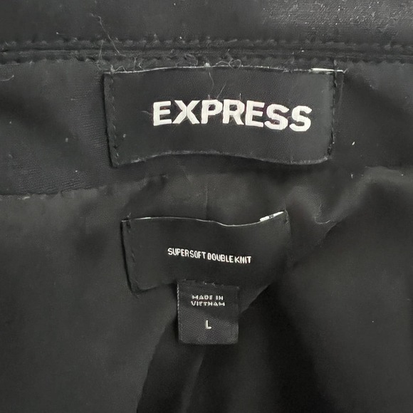 Express Super Soft Double Knit Black Double-Breasted Blazer - Picture 12 of 14